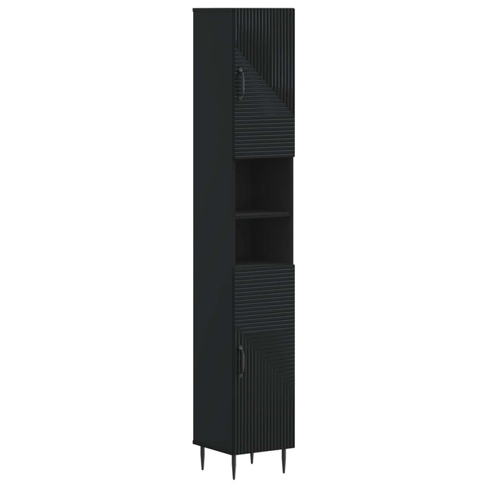 Set de dulapuri pentru baie, 2 piese HAARLEM Negru - WALTI WALTI