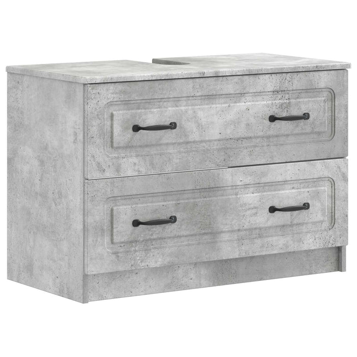 Set de dulapuri pentru baie, 2 piese UTRECHT Gri Beton - WALTI WALTI