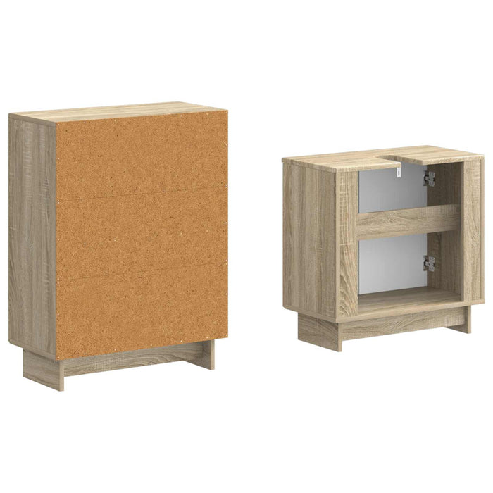 Set de dulapuri pentru baie, 2 piese EDE Stejar Sonoma - WALTI WALTI