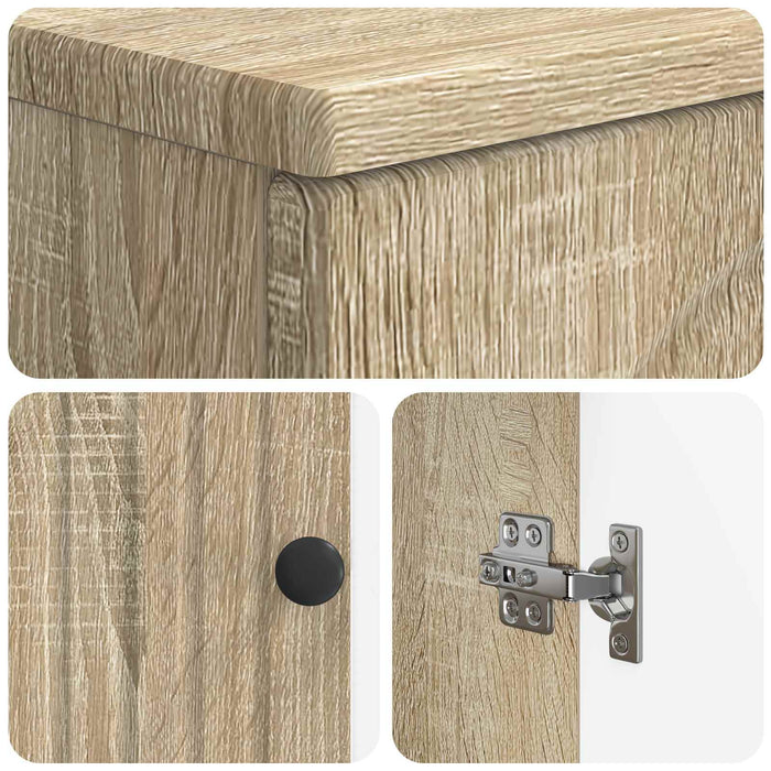 Set de dulapuri pentru baie, 2 piese ALKMAAR Stejar Sonoma - WALTI WALTI