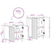 Set de dulapuri pentru baie, 2 piese ZWOLLE Negru - WALTI WALTI