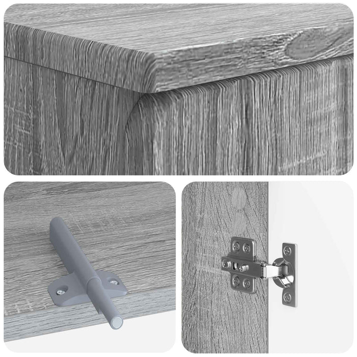Set de dulapuri pentru baie, 2 piese ZWOLLE Sonoma gri - WALTI WALTI