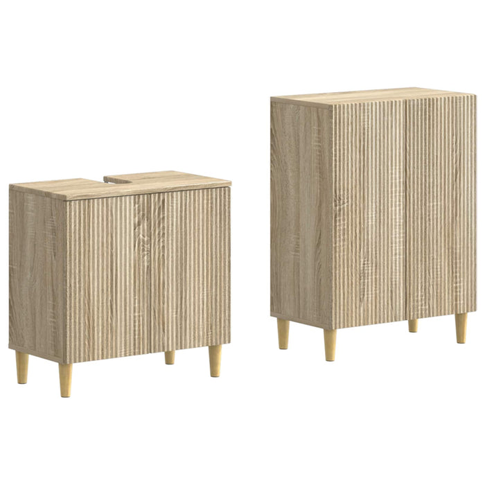 Set de dulapuri pentru baie, 2 piese ARNHEM Stejar Sonoma - WALTI WALTI