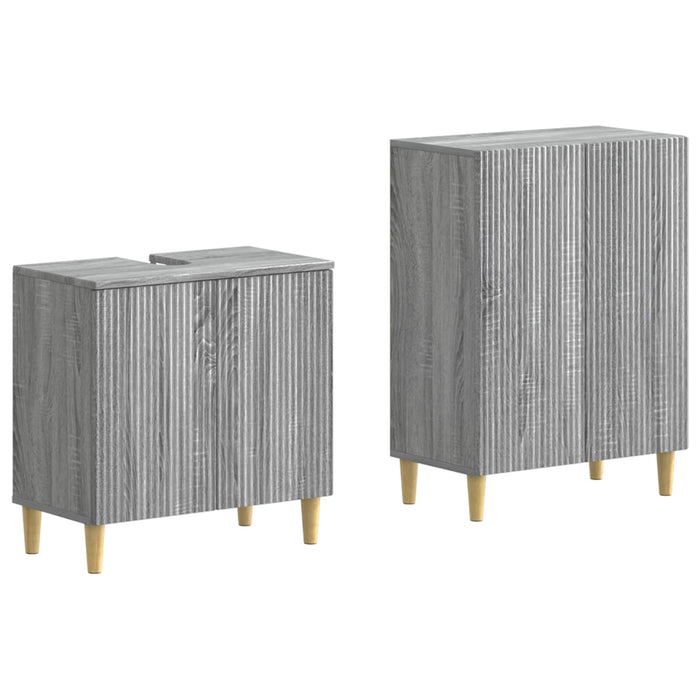 Set de dulapuri pentru baie, 2 piese ARNHEM Sonoma gri - WALTI WALTI