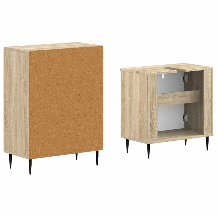 Set de dulapuri pentru baie, 2 piese HAARLEM Stejar Sonoma - WALTI WALTI
