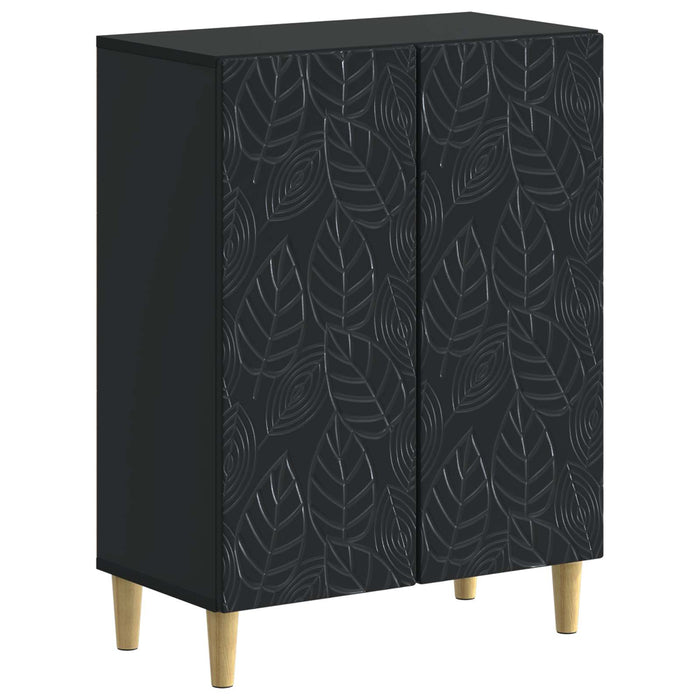 Set de dulapuri pentru baie, 2 piese DELFT Negru Lemn prelucrat - WALTI WALTI