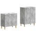 Set de dulapuri pentru baie, 2 piese DELFT Gri Beton - WALTI WALTI