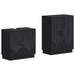 Set de dulapuri pentru baie, 2 piese HOORN Negru Lemn prelucrat - WALTI WALTI