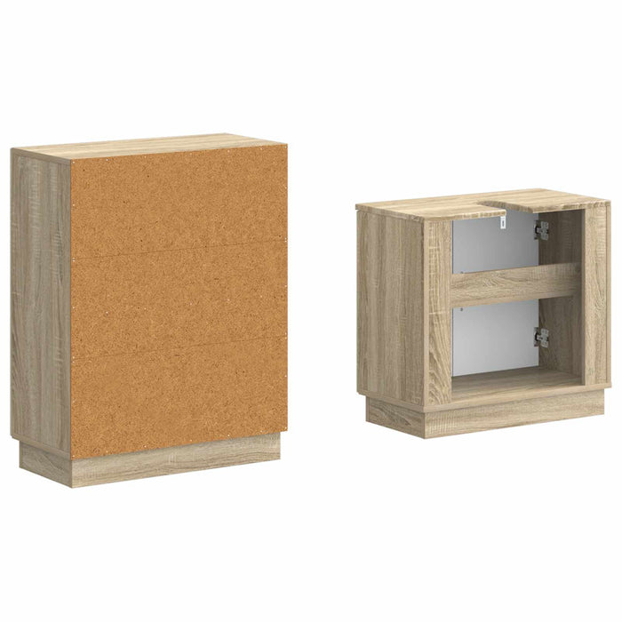 Set de dulapuri pentru baie, 2 piese HOORN Stejar Sonoma - WALTI WALTI