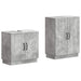 Set de dulapuri pentru baie, 2 piese HOORN Gri Beton - WALTI WALTI