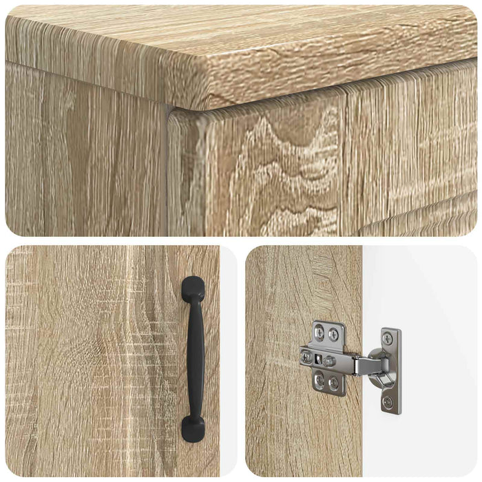 Set de dulapuri pentru baie, 2 piese UTRECHT Stejar Sonoma - WALTI WALTI