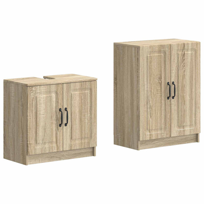 Set de dulapuri pentru baie, 2 piese UTRECHT Stejar Sonoma - WALTI WALTI