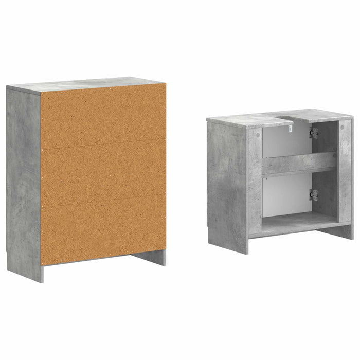 Set de dulapuri pentru baie, 2 piese UTRECHT Gri Beton - WALTI WALTI