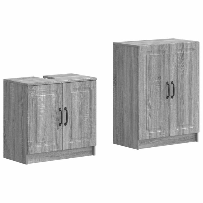 Set de dulapuri pentru baie, 2 piese UTRECHT Sonoma gri - WALTI WALTI