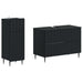 Set de dulapuri pentru baie, 2 piese ZWOLLE Negru - WALTI WALTI