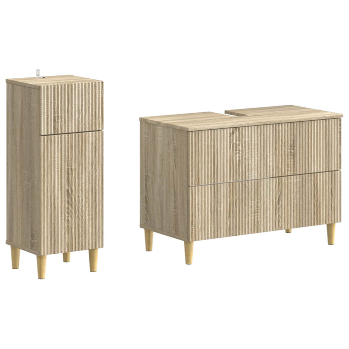 Set de dulapuri pentru baie, 2 piese ARNHEM Stejar Sonoma - WALTI WALTI