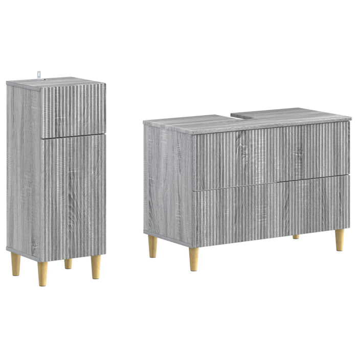 Set de dulapuri pentru baie, 2 piese ARNHEM Sonoma gri - WALTI WALTI