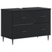 Set de dulapuri pentru baie, 2 piese HAARLEM Negru - WALTI WALTI