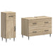 Set de dulapuri pentru baie, 2 piese HAARLEM Stejar Sonoma - WALTI WALTI