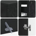 Set de dulapuri pentru baie, 2 piese DELFT Negru Lemn prelucrat - WALTI WALTI