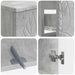 Set de dulapuri pentru baie, 2 piese DELFT Gri Beton - WALTI WALTI