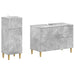 Set de dulapuri pentru baie, 2 piese DELFT Gri Beton - WALTI WALTI