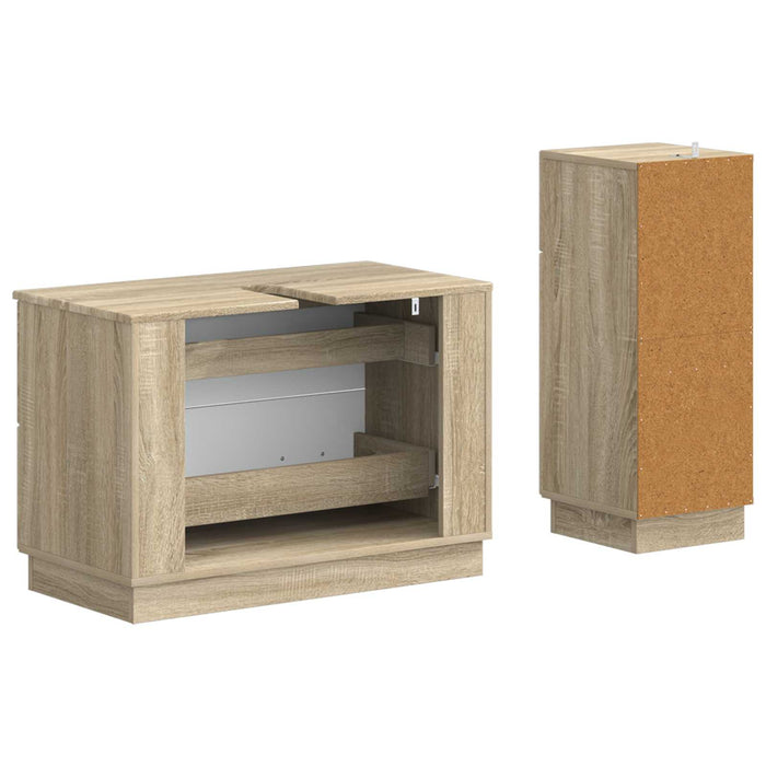 Set de dulapuri pentru baie, 2 piese HOORN Stejar Sonoma - WALTI WALTI