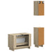 Set de cabinet pentru baie cu 3 piese EDE Stejar Sonoma - WALTI WALTI