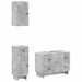 Set de cabinet pentru baie cu 3 piese EDE Gri Beton - WALTI WALTI
