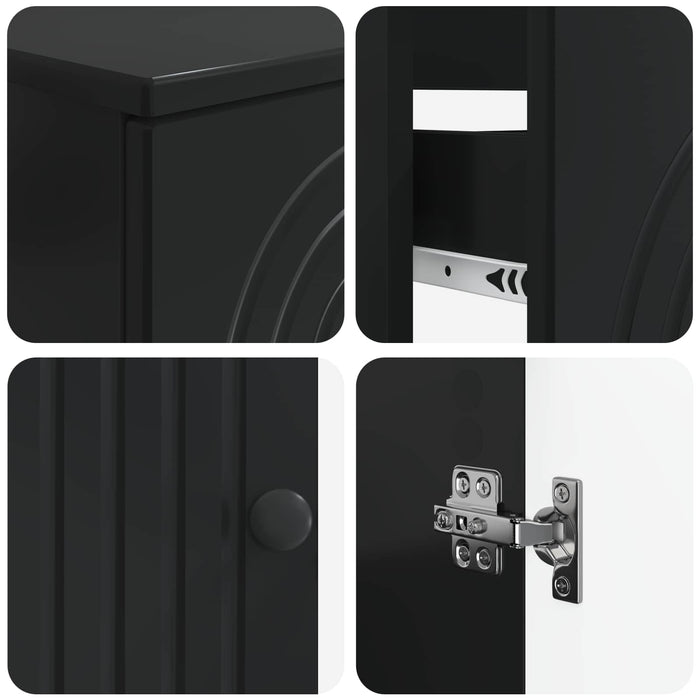 Set de cabinet pentru baie cu 3 piese ALKMAAR Negru - WALTI WALTI