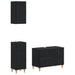 Set de cabinet pentru baie cu 3 piese ALKMAAR Negru - WALTI WALTI