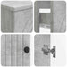 Set de cabinet pentru baie cu 3 piese ALKMAAR Gri Beton - WALTI WALTI