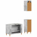 Set de cabinet pentru baie cu 3 piese ALKMAAR Gri Beton - WALTI WALTI