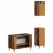 Set de cabinet pentru baie cu 3 piese ALKMAAR Lemn vechi - WALTI WALTI