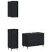 Set de cabinet pentru baie cu 3 piese ZWOLLE Negru - WALTI WALTI