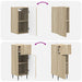 Set de cabinet pentru baie cu 3 piese ZWOLLE Stejar Sonoma - WALTI WALTI