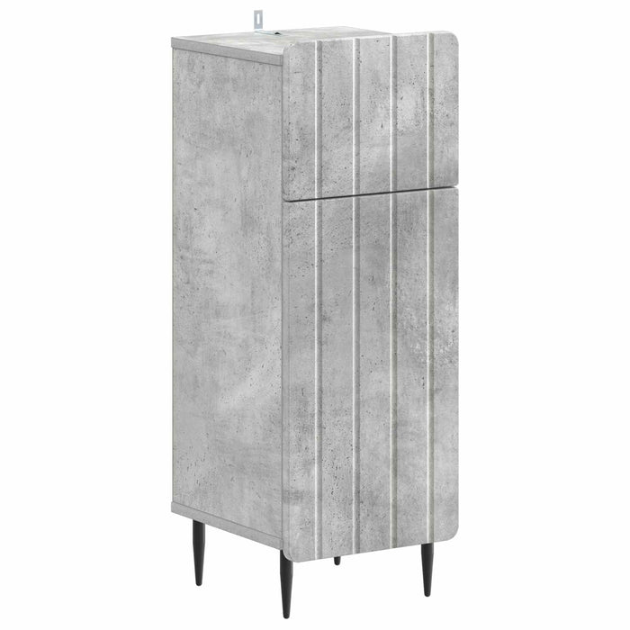 Set de cabinet pentru baie cu 3 piese ZWOLLE Gri Beton - WALTI WALTI