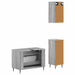 Set de cabinet pentru baie cu 3 piese ZWOLLE Sonoma gri - WALTI WALTI