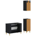 Set de cabinet pentru baie cu 3 piese ARNHEM Negru - WALTI WALTI