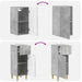 Set de cabinet pentru baie cu 3 piese ARNHEM Gri Beton - WALTI WALTI