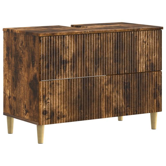 Set de cabinet pentru baie cu 3 piese ARNHEM Stejar fumuriu - WALTI WALTI
