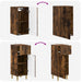 Set de cabinet pentru baie cu 3 piese ARNHEM Stejar fumuriu - WALTI WALTI