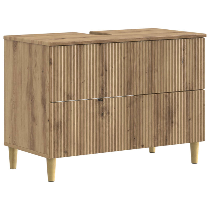 Set de cabinet pentru baie cu 3 piese ARNHEM Stejar Artizanal - WALTI WALTI