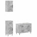 Set de cabinet pentru baie cu 3 piese HAARLEM Gri Beton - WALTI WALTI