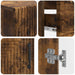 Set de cabinet pentru baie cu 3 piese HAARLEM Stejar fumuriu - WALTI WALTI