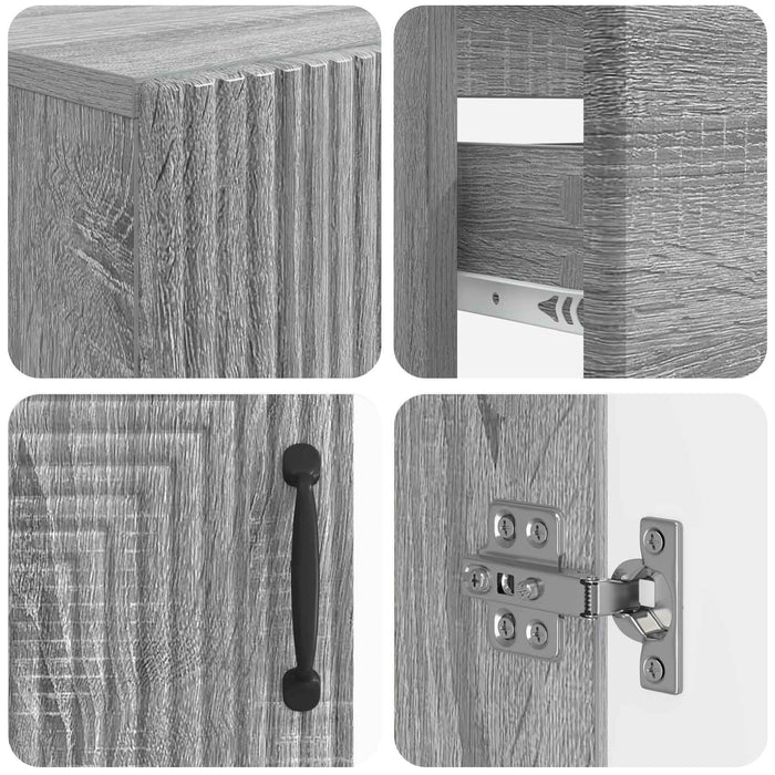Set de cabinet pentru baie cu 3 piese HAARLEM Sonoma gri - WALTI WALTI