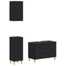 Set de cabinet pentru baie cu 3 piese DELFT Negru - WALTI WALTI