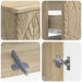 Set de cabinet pentru baie cu 3 piese DELFT Stejar Sonoma - WALTI WALTI