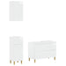 Set de cabinet pentru baie cu 3 piese DELFT Alb foarte lucios - WALTI WALTI