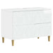 Set de cabinet pentru baie cu 3 piese DELFT Alb foarte lucios - WALTI WALTI